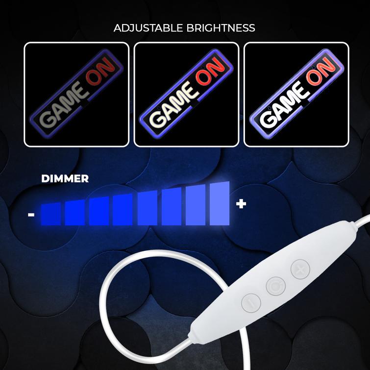 Neon PLEXI LED GAME ON monivärinen FPNE23 Forever Light