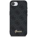 Guess HC MagSafe 4G PU Script Logo -suojakuori iPhone 16e:lle, musta