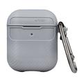 Hiilikuituinen suojakuori Airpodeille / Airpods 2:lle, harmaa