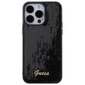 Guess case for iPhone 15 Pro Max 6,7" GUHCP15XPSFDGSK black HC Sequin Script Metal