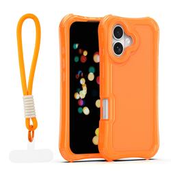 Safepop case with strap for iPhone 17 6,3" orange