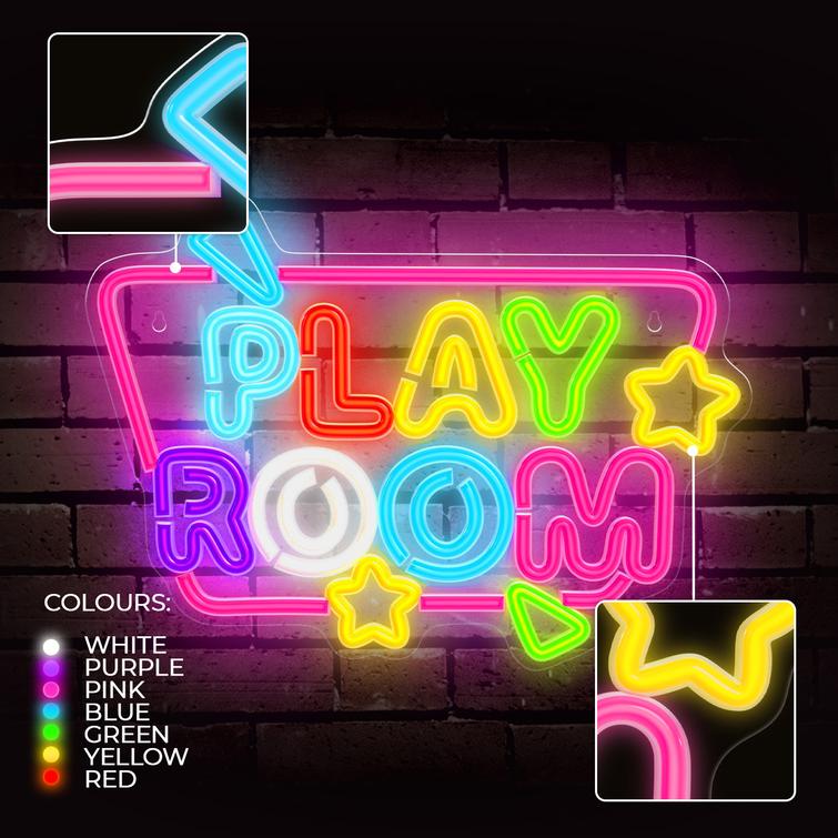 Forever Light Neon PLEXI LED PLAYROOM multicolor FPNE39