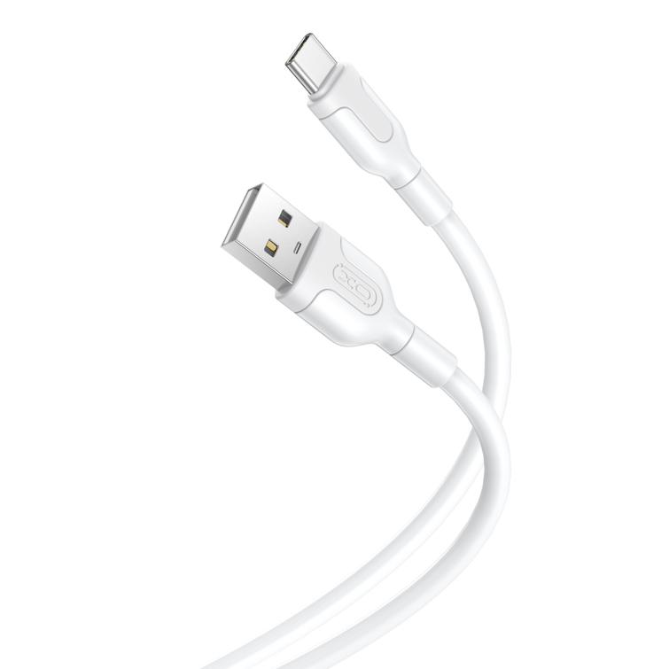 XO-kaapeli NB212 USB - USB-C 1,0 m 2,1A valkoinen