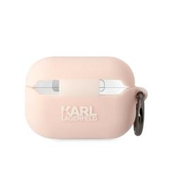 Karl Lagerfeld Airpods Pro 2 -kuulokkeiden suojakuori KLAP2RUNCHP, pinkki, 3D-silikoni NFT Karl