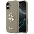 Guess Silicone Big 4G Script case for iPhone 17 brown