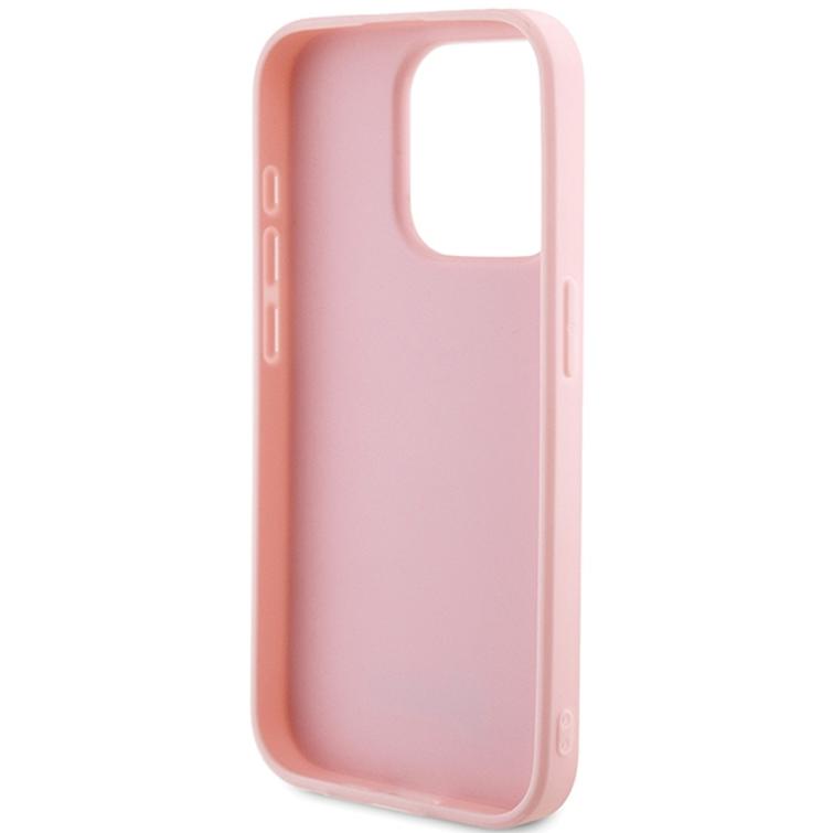 Guess iPhone 15 Pro 6,1" suojakuori GUHCP15LPSAIRSP pinkki HC PU SAFFIANO IRIDESCENT SCRIPT