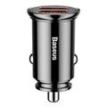 Baseus Dual QC 3.0 USB 2x 30W PD autolaturi 2x USB-porttia 4.8A 60W musta