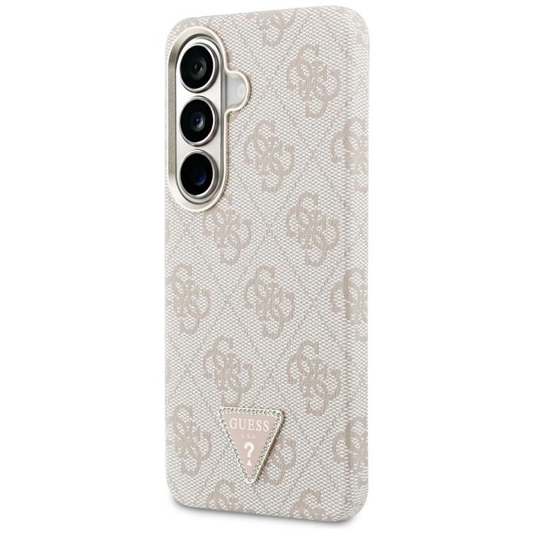 Guess case 4G Triangle Logo MagSafe for Samsung Galaxy S26 pink