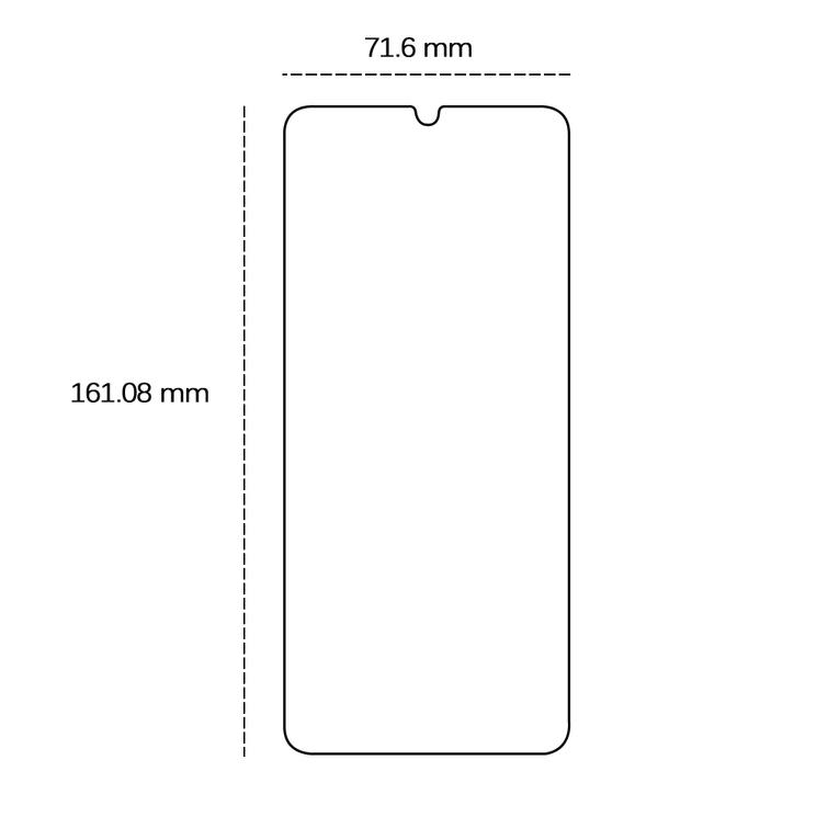 Karkaistu lasi 2,5D Samsung Galaxy A06 4G / 5G:lle