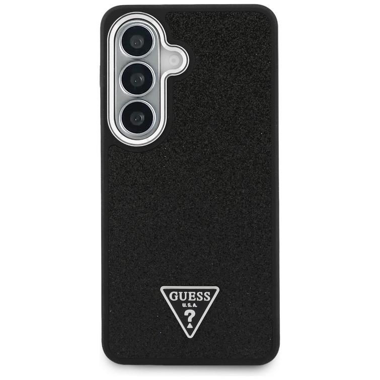 Guess case Fixed Glitter Triangle MagSafe for Samsung Galaxy S26 black