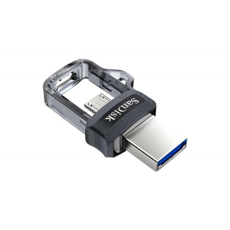 SanDisk-muistitikku 64 Gt USB 3.0 / USB 2.0 -kaksoisasema, 150 Mt/s