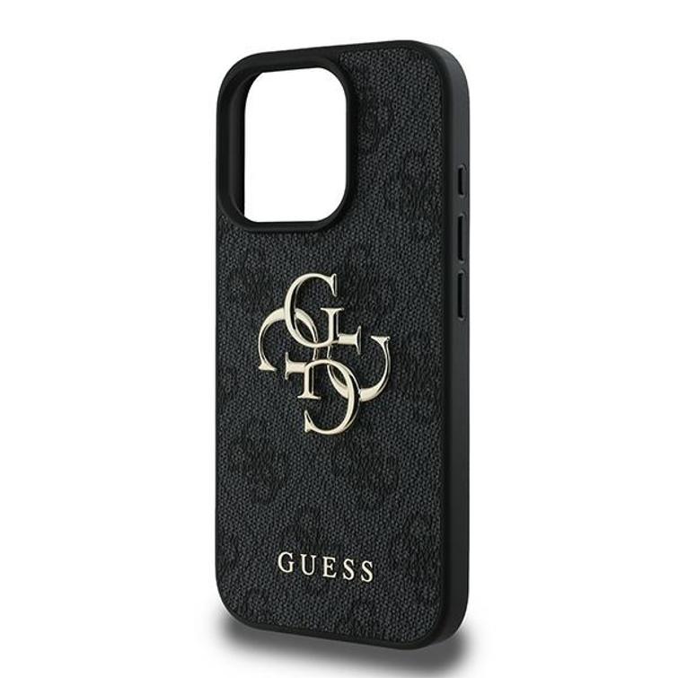 Guess iPhone 16 Pro 6,3" suojakuori GUHCP16L4GMGGR 4G:lle, iso logo, musta
