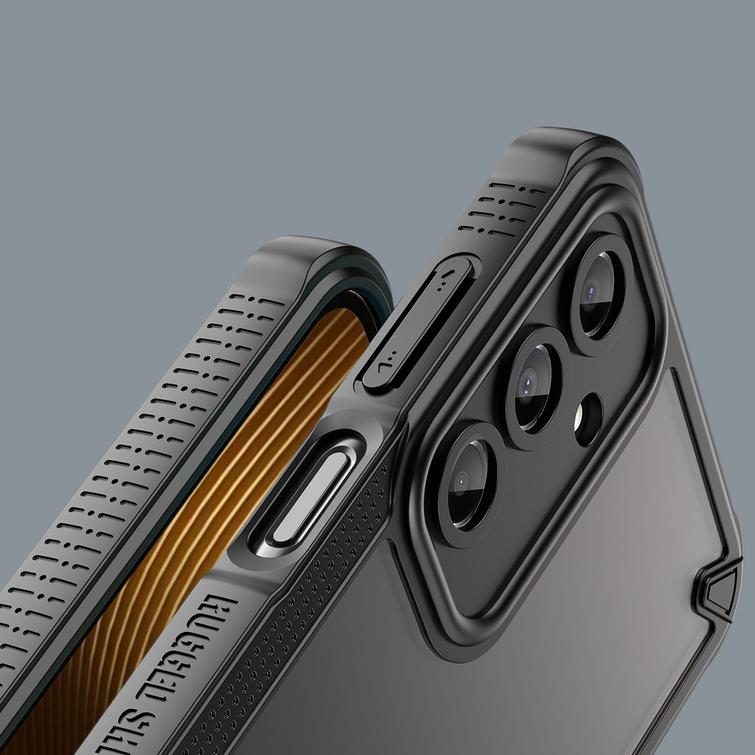 Defender Matt suojakuori Samsung Galaxy A16 4G / A16 5G:lle, musta