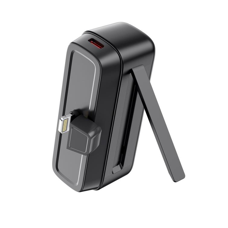 XO varavirtalähde mini PR244 20W 5000 mAh Lightning-liittimellä, musta