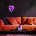 Neon LED-valo LOVE HEART violetti valkoinen NNE02 Neolia