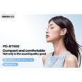 BLUETOOTH HEADPHONES REMAX TWS PD-BT650 PRODA 5.4 ANC ENC WHITE