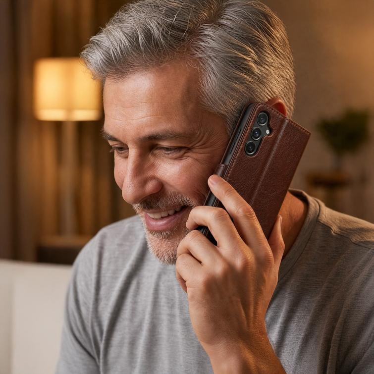 Smart Luxe nahkakotelo Honor 600 Lite ruskea