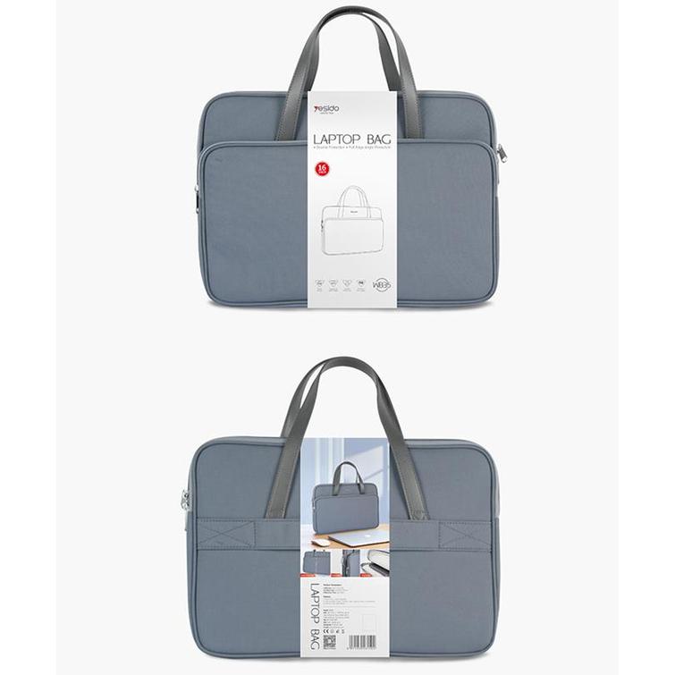 YESIDO WB35 WATERPROOF LAPTOP BAG 14 INCHES GREY