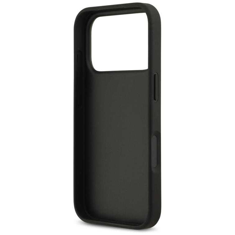 Guess 4G Double Card Triangle -suojakuori iPhone 17 Prolle, musta