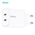 BWOO CDA206 PD 35W sein&auml;laturi 1x USB-C-portti valkoinen