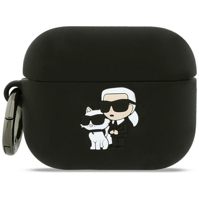 Karl Lagerfeld Silicone Karl & Choupette Head case for AirPods Pro 3 pink