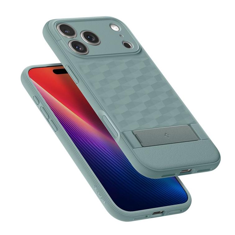 Spigen Parallax &rdquo;S&rdquo; Mag Magsafe -kotelo iPhone 17 Pro Maxille, salvianvihre&auml;