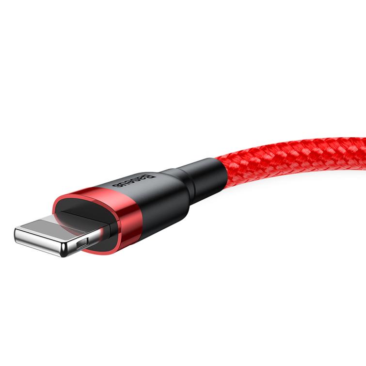 Baseus-kaapeli Cafule USB - Lightning 2,0 m 1,5A puna-punainen