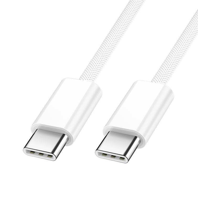 BWOO-kaapeli USB-C - USB-C 1m 60W iPhone 15:lle BO-X284 valkoinen