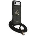 Guess 4G Big Logo Cord Stap -olkalaukku iPhone Airille, musta