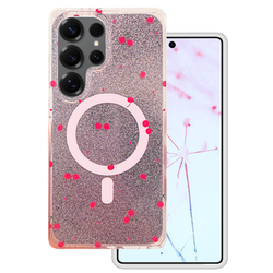 Cherry Mag case for Samsung Galaxy S25 Ultra glitter