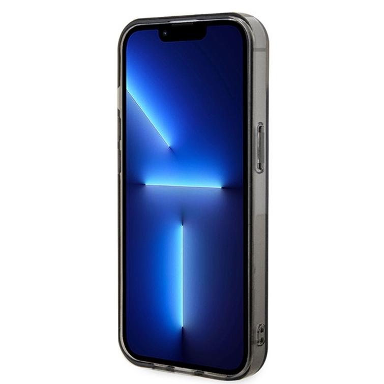 Karl Lagerfeld iPhone 15 6,1" KLHMP15SHFCKNOK -suojakuori, musta, kovakuori IML Ikonik MagSafe