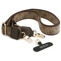 Guess 4G Big 4G Classic Logo Big Strap Metal Buttons -suojakuori iPhone 17 Prolle, ruskea