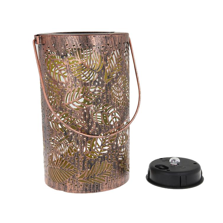 Forever Light aurinkoenergialla toimiva LED-lamppu marokkolaisilla lehdillä SUNARI FLS-210