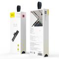 Baseus-sovitin L41 USB-C - USB-C - 3,5 mm naarasliitin, musta