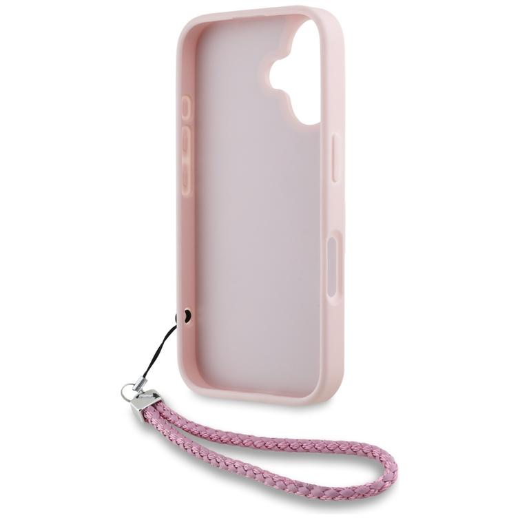 Karl Lagerfeld HC Quilted PU -suojakuori iPhone 16:lle, pinkki