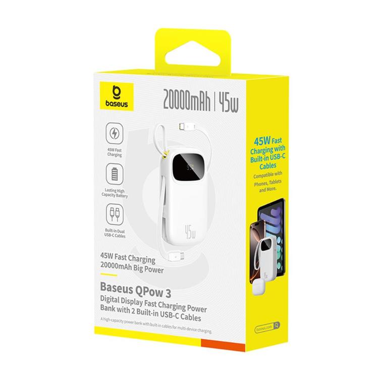 Baseus Powerbank EnerFill FC31 20000mAh 45W USB-C USB-C White