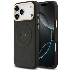 Guess iPhone 17 Pro Max -suojakuori HC MAGSAFE PU -suojakuorella, musta