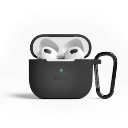 Etteri-silikonikotelo AirPods 3:lle musta