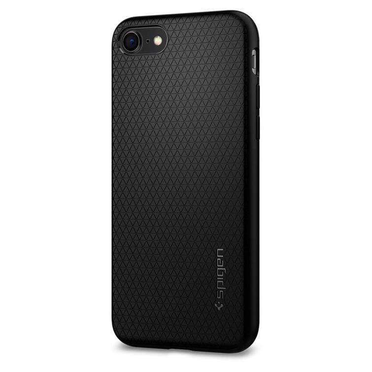 Spigen Liquid Air -suojakuori iPhone 7 / 8 / SE 2020 / SE 2022:lle, musta