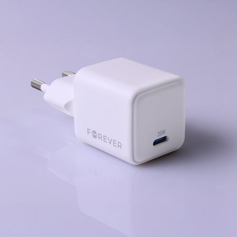 Forever TC-08-20C GaN PD charger 1x USB-C 20W white