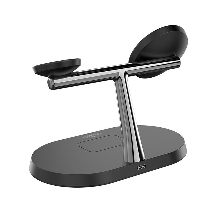 Maxlife MXWC-03 magneettinen langaton laturi 15W musta 3in1