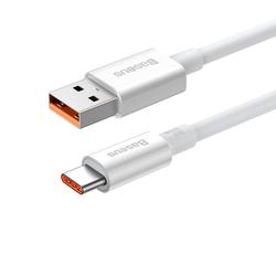 Baseus Superior USB - USB-C -kaapeli 2,0m kuuvalkoinen 100W