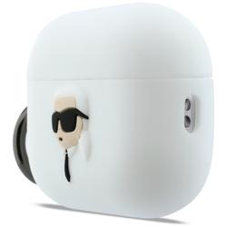 Karl Lagerfeld Silicone Karl Head 3D case for AirPods Pro 3 white