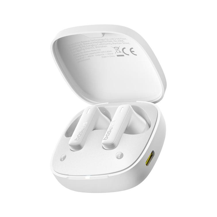 Baseus Bowie E19 True Langattomat Kuulokkeet, Valkoinen