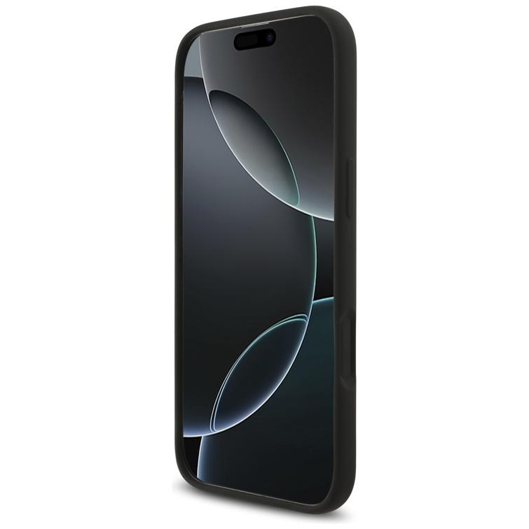 Guess Silicone Big 4G Script -suojakuori iPhone Airille, musta