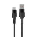 Maxlife MXUC-07 kaapeli USB - USB-C 1,0 m 3A musta nailon