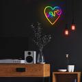 Neon LED RGB LOVE IN HEART FLRN02 + RC Forever Light