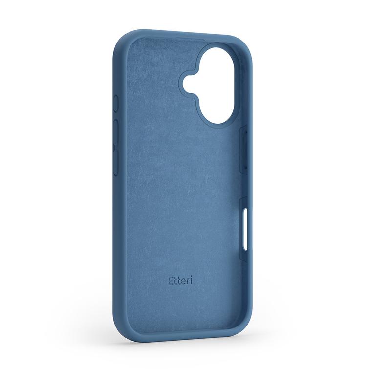 Etteri-silikonikotelo iPhone 16 6,1" -puhelimelle, tummansininen