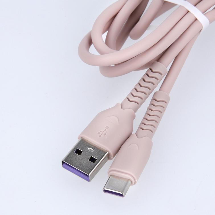 Maxlife MXUC-04 kaapeli USB - USB-C 1,0 m 3A pinkki