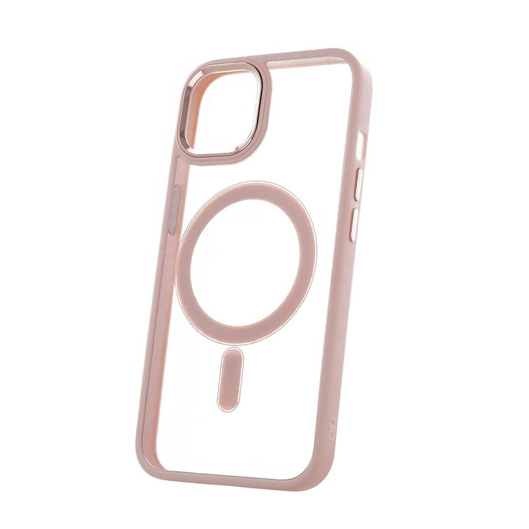 Satin Clear Mag -suojakuori iPhone 14 Pro 6,1":lle, pinkki